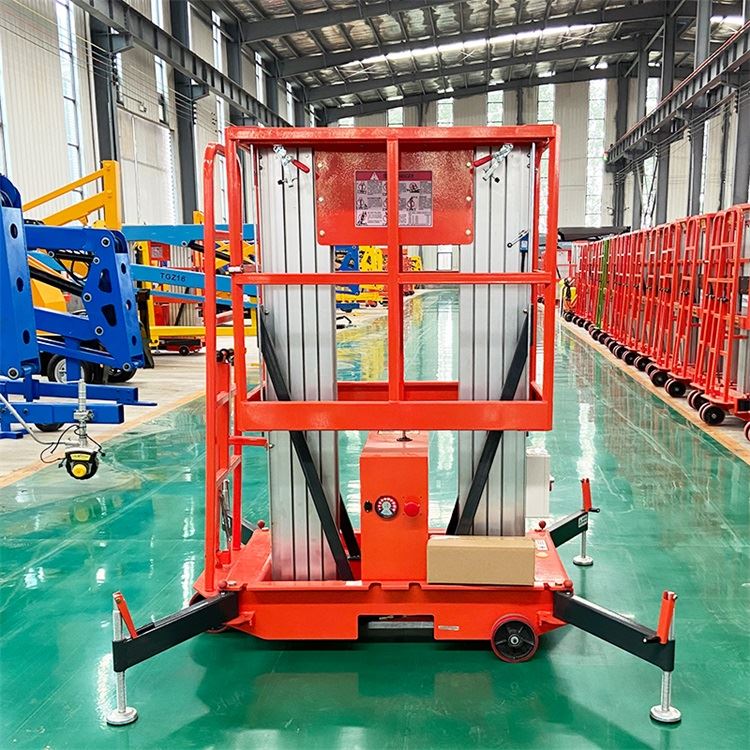 Aluminum Double Masts Vertical Lift