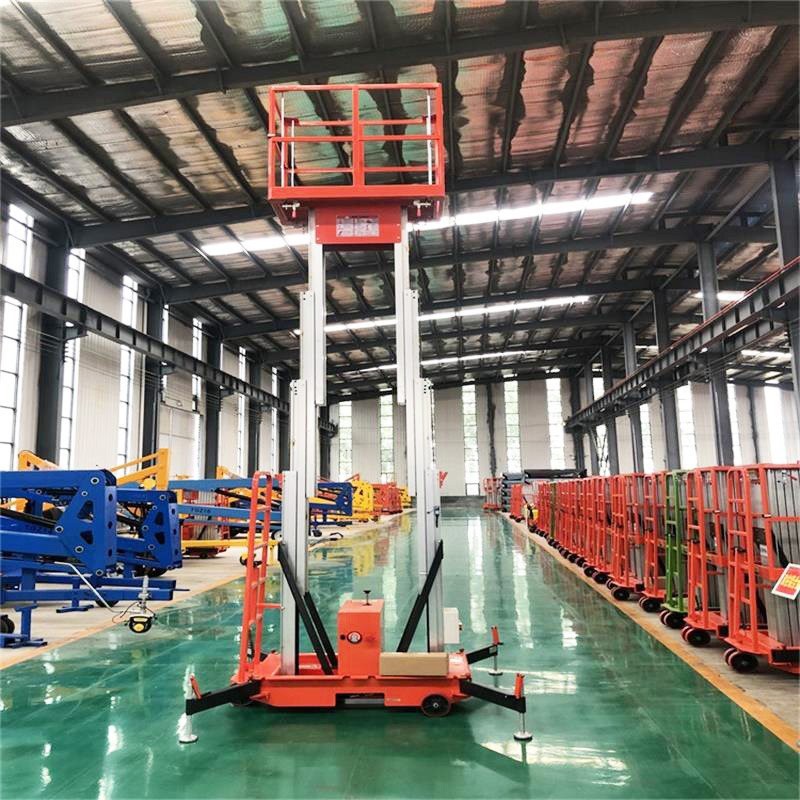 Double Mast Aluminum Alloy Lift For Aerial Work suppliers