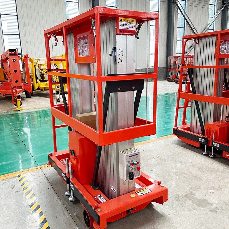 Double Mast Aluminum Alloy Lift For Aerial Work high quality