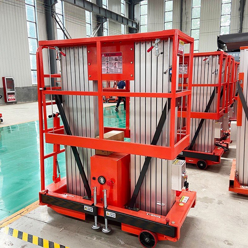 Double Mast Aluminum Alloy Lift For Aerial Work price