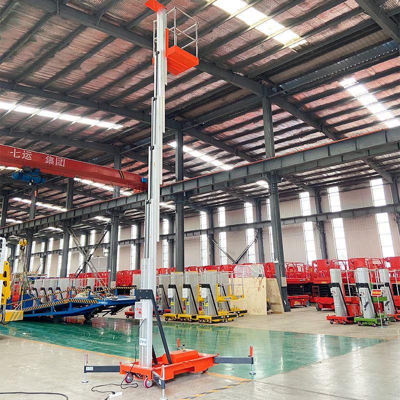 Single Mast Aluminum Vertical Man Lift